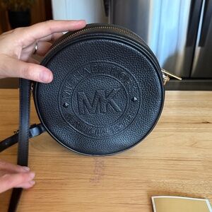 Michael Kors Black Round Belt Bag